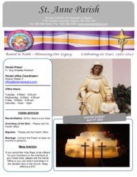 April 17th, 2022 Bulletin