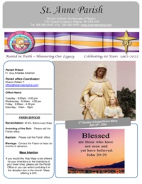 April 24th, 2022 Bulletin