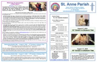 August 4th, 2024 Bulletin