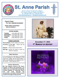 December 3rd, 2023 Bulletin
