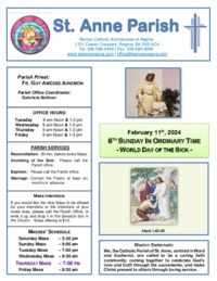 February 11th, 2024 Bulletin