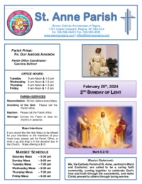 February 25th, 2024 Bulletin