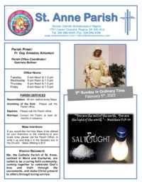 February 5th, 2023 Bulletin