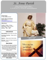 March 13th, 2022 Bulletin