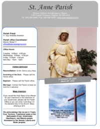 March 20th, 2022 Bulletin