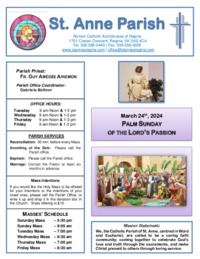 March 24th, 2024 Bulletin