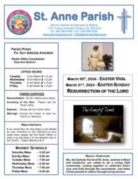 March 31st, 2024 Bulletin