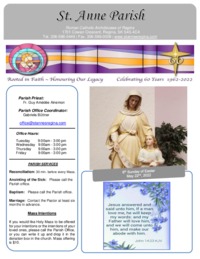 May 22nd, 2022 Bulletin