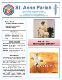 May 28th, 2023 Bulletin